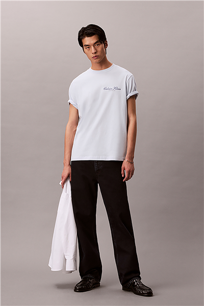 Calvin Klein 20S March Graphic Se Erkek Bisiklet Yaka T-Shirt