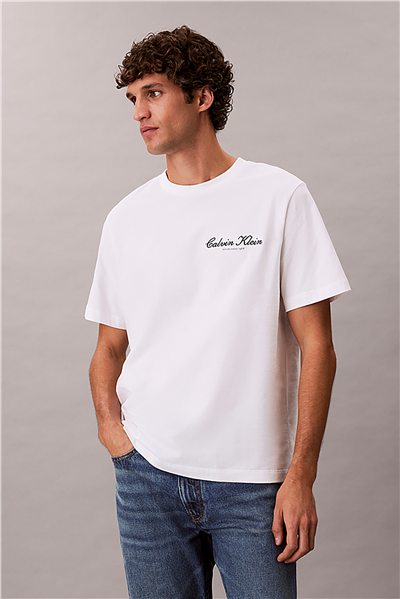 Calvin Klein 20S March Graphic Se Erkek Bisiklet Yaka T-Shirt