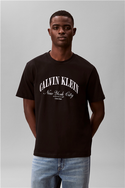 Calvin Klein 20S March Graphic Se Erkek Bisiklet Yaka T-Shirt