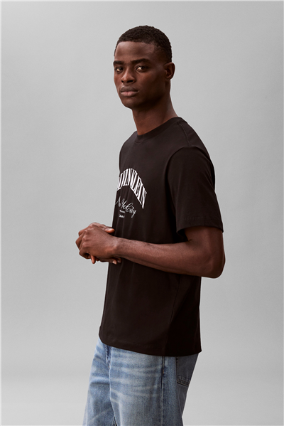 Calvin Klein 20S March Graphic Se Erkek Bisiklet Yaka T-Shirt