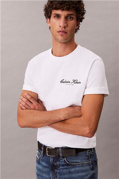 Calvin Klein 20S March Graphic Se Erkek Bisiklet Yaka T-Shirt