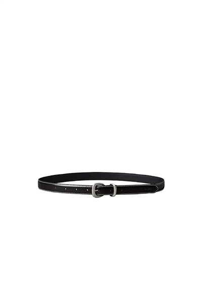 Calvin Klein 2Piece Logo 25Mm Contrast Stich Kadın Kemer