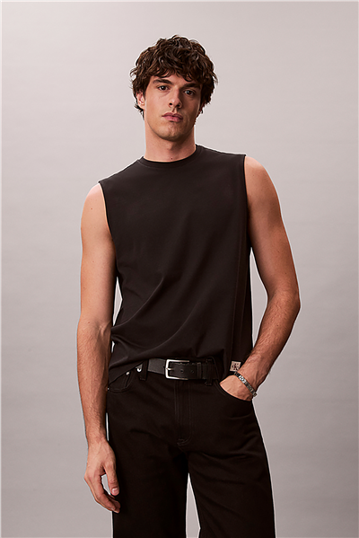Calvin Klein 30S Jersey Badge Mus Erkek Kolsuz T-Shirt