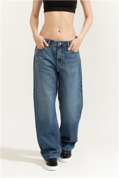 Calvin Klein 90S Straight Indigo Kadın Jean Pantolon