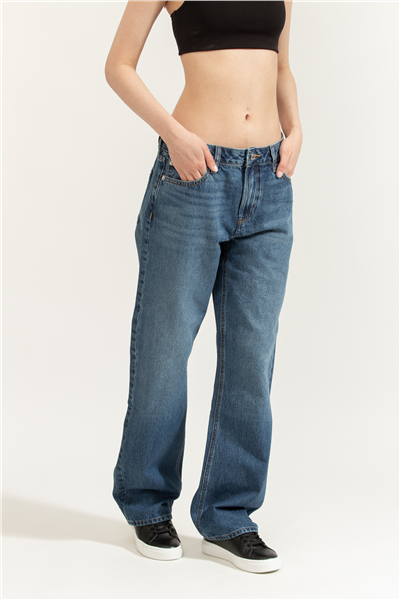 Calvin Klein 90S Straight Indigo Kadın Jean Pantolon