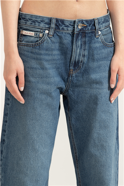 Calvin Klein 90S Straight Indigo Kadın Jean Pantolon