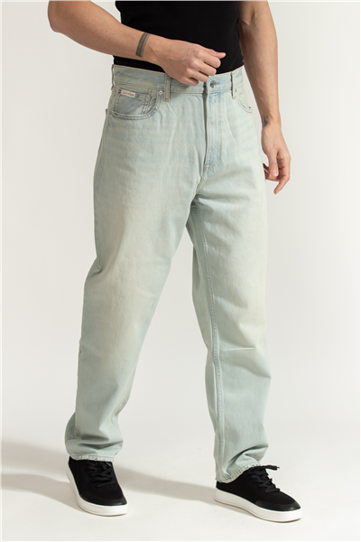 Calvin Klein 90S Taper Seaglass Jean Erkek Jean Pantolon