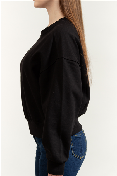 Calvin Klein A- Logo Emb French Terry Crewneck Kadın Bisiklet Yaka Sweatshirt