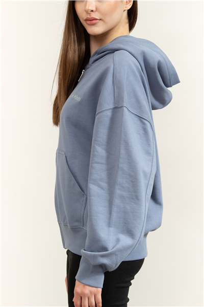 Calvin Klein A-Logo Emb French Terry Fz Hood Kadın Kapüşonlu Sweatshirt