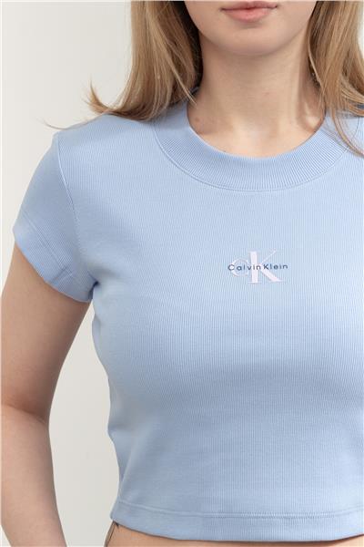 Calvin Klein A- Monogram Baby Tee Kadın Bisiklet Yaka T-Shirt