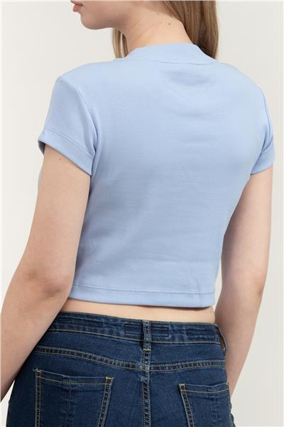 Calvin Klein A- Monogram Baby Tee Kadın Bisiklet Yaka T-Shirt