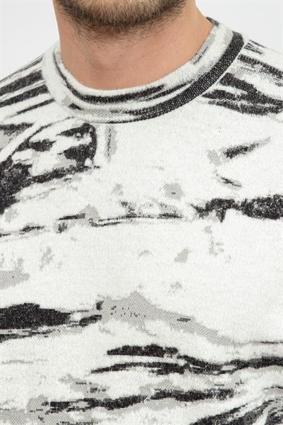 Calvin Klein Abstract Jacquard Erkek Triko