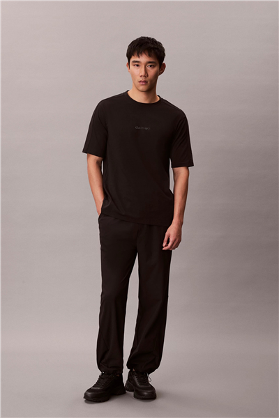 Calvin Klein Active Top Erkek Bisiklet Yaka T-Shirt Siyah