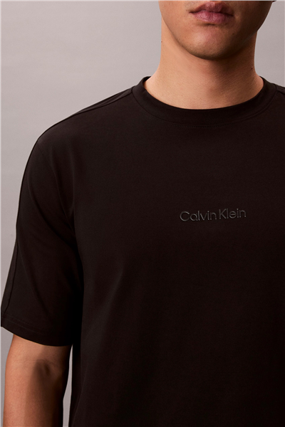 Calvin Klein Active Top Erkek Bisiklet Yaka T-Shirt Siyah