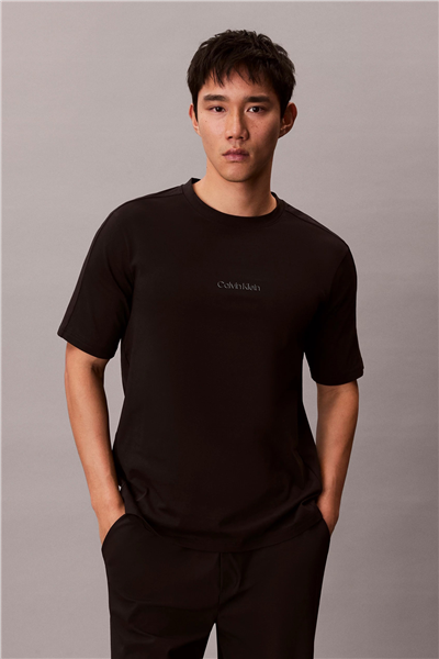 Calvin Klein Active Top Erkek Bisiklet Yaka T-Shirt Siyah