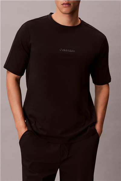 Calvin Klein Active Top Erkek Bisiklet Yaka T-Shirt Siyah