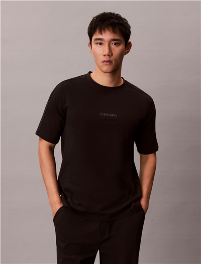 Calvin Klein Active Top Erkek Bisiklet Yaka T-Shirt Siyah