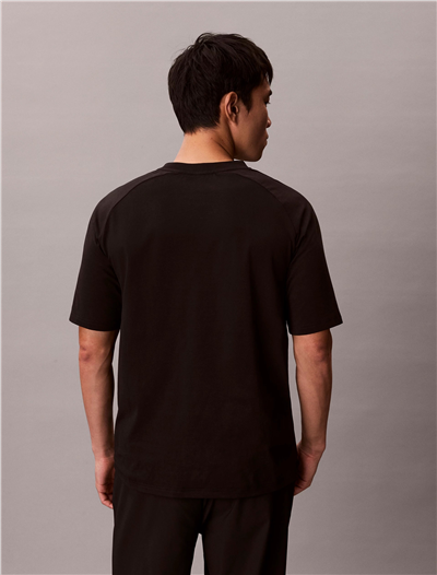Calvin Klein Active Top Erkek Bisiklet Yaka T-Shirt Siyah