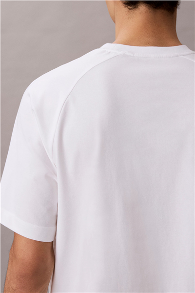 Calvin Klein Active Top Erkek Bisiklet Yaka T-Shirt Beyaz