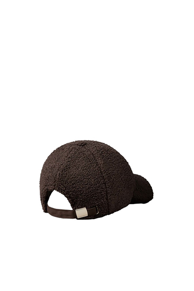 Calvin Klein All-Over Sherpa W/ Patch Cap Kadın Baseball Şapka Kahverengi