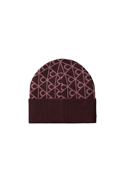Calvin Klein Aop Jcq﻿ Wool Beanie Kadın Bere Siyah