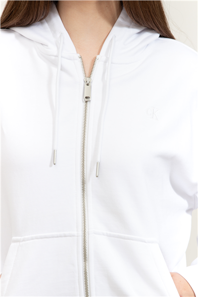 Calvin Klein Archive Logo French Terry Fz Hoo Kadın Fermuarlı Sweatshirt