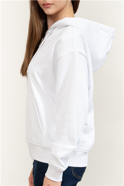 Calvin Klein Archive Logo French Terry Fz Hoo Kadın Fermuarlı Sweatshirt