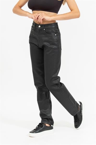 Calvin Klein Authentic Slim Straight Kadın Jean Pantolon Lacivert