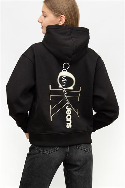 Calvin Klein Back Bold Monologo Kadın Kapüşonlu Sweatshirt