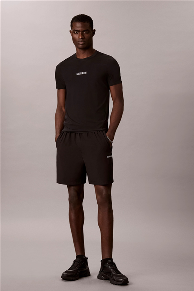 Calvin Klein Baselayer Tee Erkek Bisiklet Yaka T-Shirt Siyah