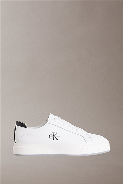 Calvin Klein Basket Cupsole Laceup Lth Ml Erkek Sneaker Beyaz