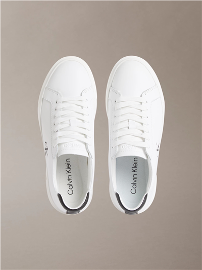 Calvin Klein Basket Cupsole Laceup Lth Ml Erkek Sneaker Beyaz