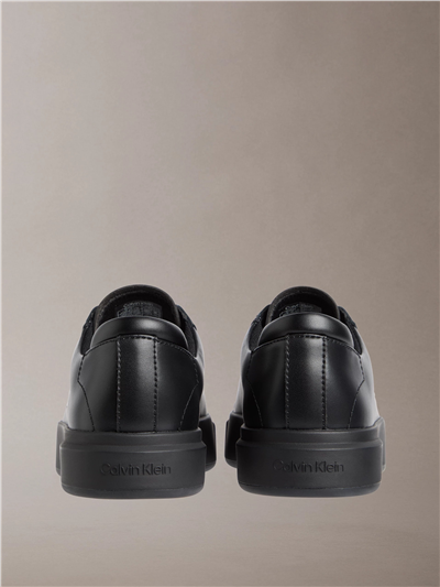 Calvin Klein Basket Cupsole Laceup Lth Ml Erkek Sneaker Siyah