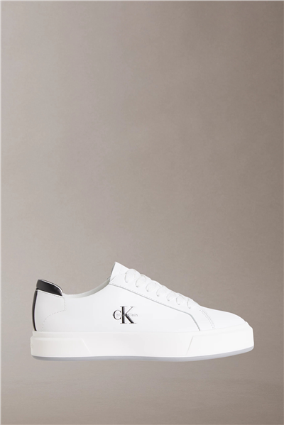 Calvin Klein Basket Cupsole Laceup Lth Ml Erkek Sneaker Beyaz