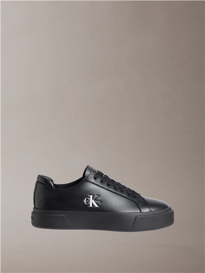 Calvin Klein Basket Cupsole Laceup Lth Ml Erkek Sneaker Siyah