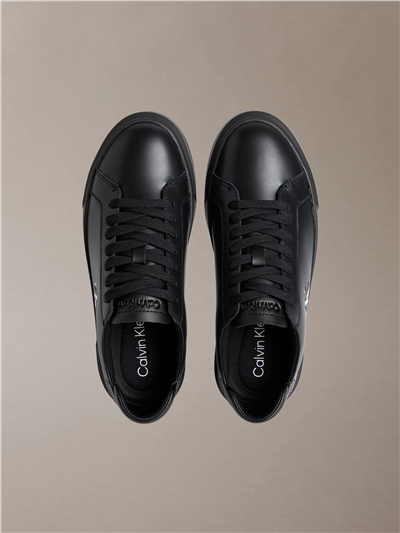 Calvin Klein Basket Cupsole Laceup Lth Ml Erkek Sneaker Siyah