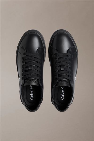 Calvin Klein Basket Cupsole Laceup Lth Ml Erkek Sneaker Siyah