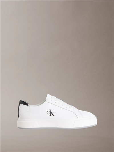 Calvin Klein Basket Cupsole Laceup Lth Ml Erkek Sneaker Beyaz