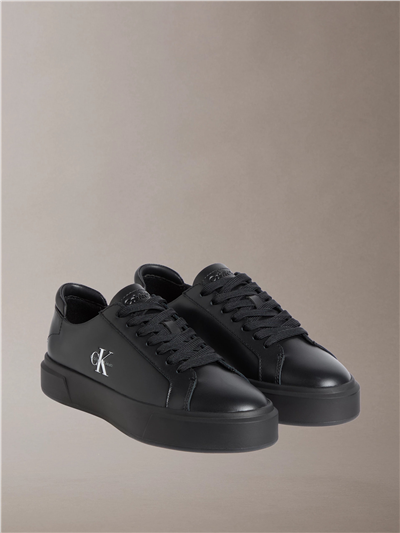 Calvin Klein Basket Cupsole Laceup Lth Ml Erkek Sneaker Siyah