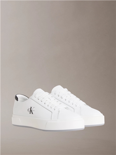 Calvin Klein Basket Cupsole Laceup Lth Ml Erkek Sneaker Beyaz