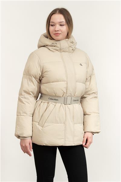 Calvin Klein Belted Midweight Puffer Kadın Mont