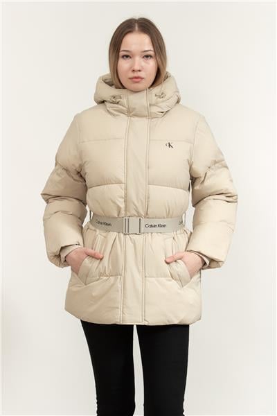 Calvin Klein Belted Midweight Puffer Kadın Mont