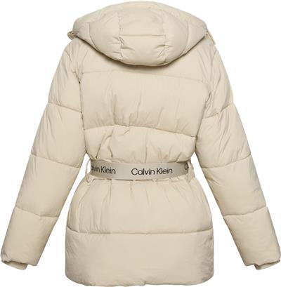 Calvin Klein Belted Midweight Puffer Kadın Mont