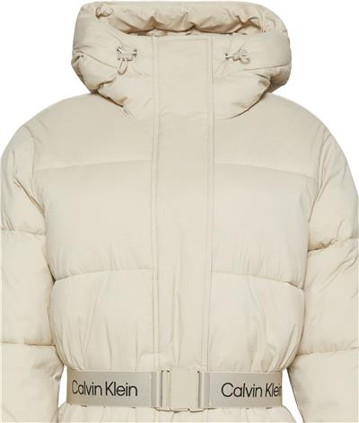 Calvin Klein Belted Midweight Puffer Kadın Mont