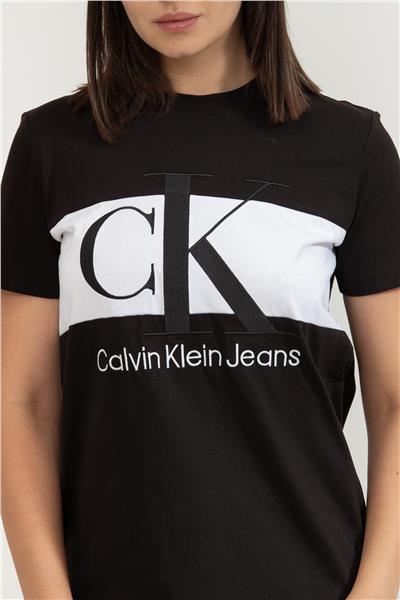 Calvin Klein Blocking Kadın Bisiklet Yaka T-Shirt