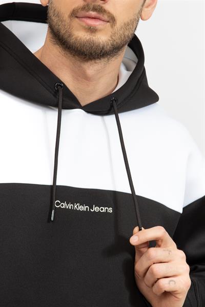 Calvin Klein Blocking Spacer Erkek Kapüşonlu Sweatshirt