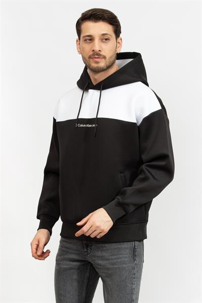 Calvin Klein Blocking Spacer Erkek Kapüşonlu Sweatshirt