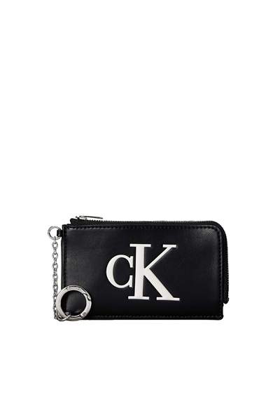 Calvin Klein Bold Ck L Zip Cardcase Kadın Kartlık Siyah