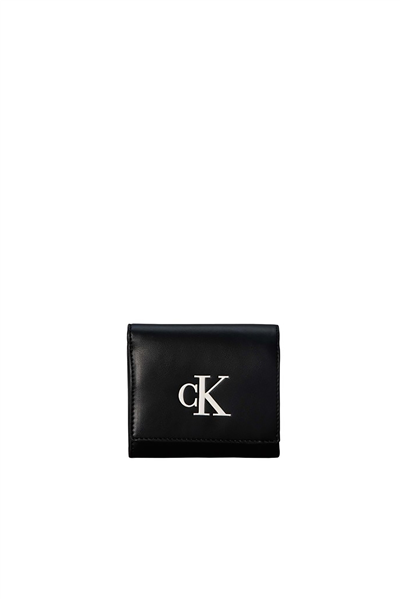 Calvin Klein Bold CK Medium Bifold Kadın Cüzdan Siyah