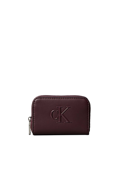 Calvin Klein Bold CK Medium Zip Around Kadın Cüzdan Siyah